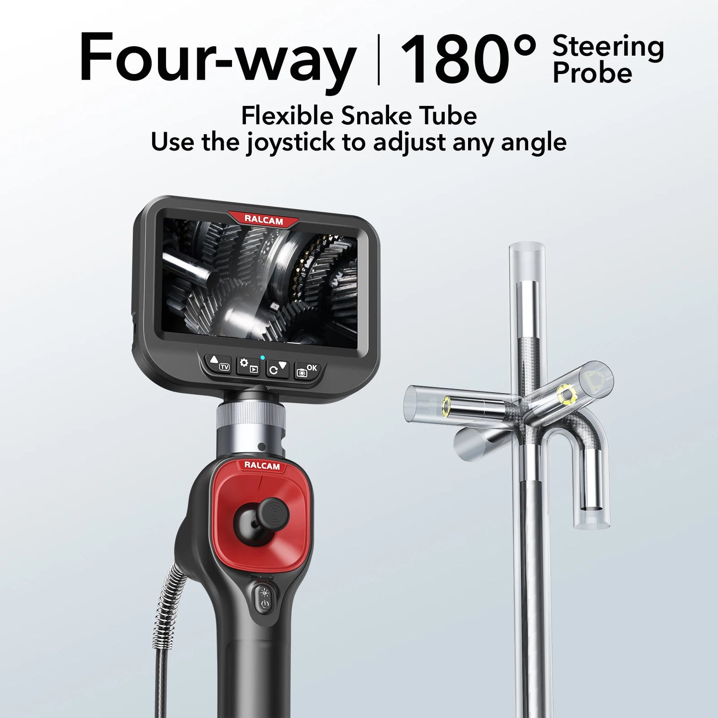 720-degree rotating camera 4.3-inch endoscope 6mm -2M 1080P
full high-definition endoscope industrial inspection visual probe
