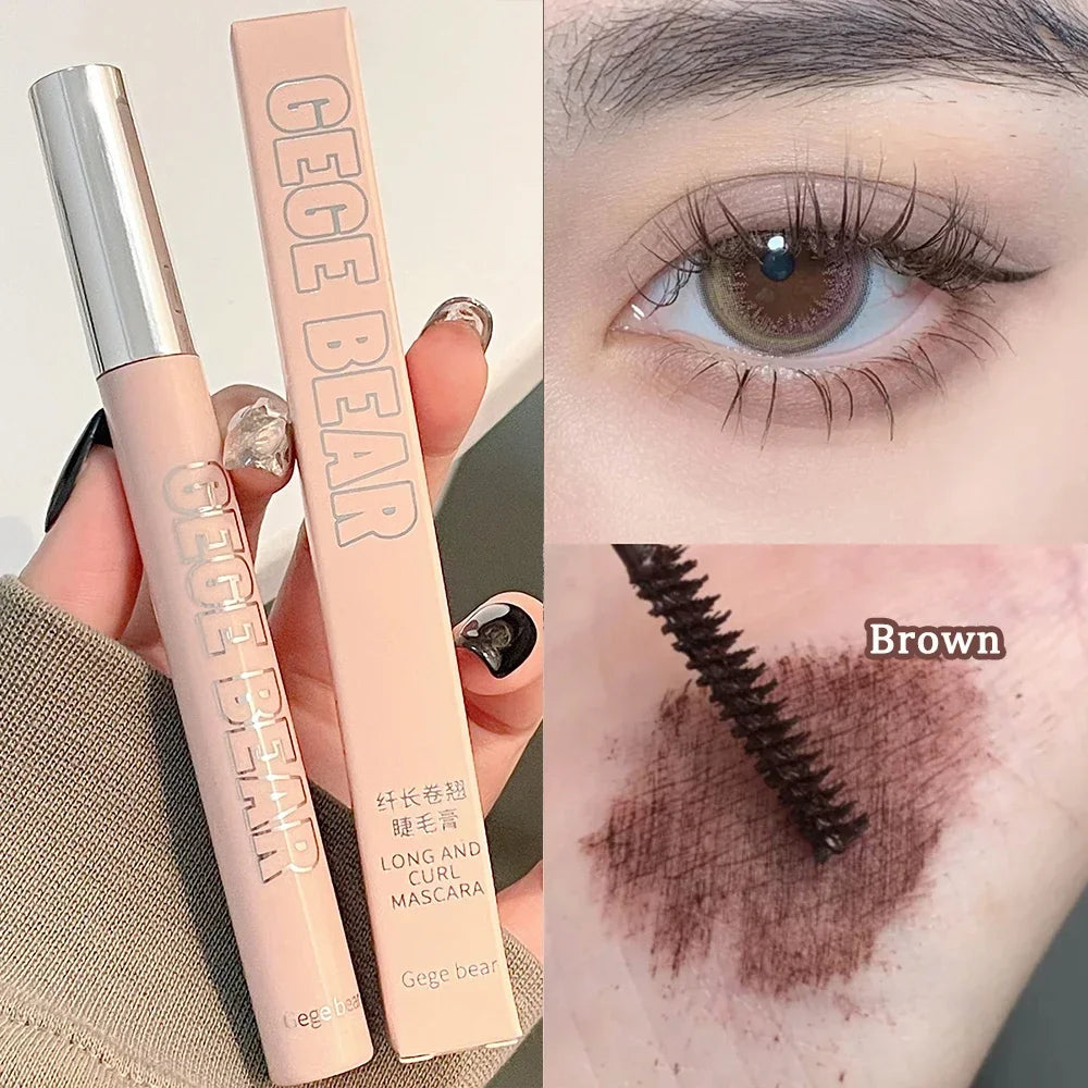 Silk Fiber Matte Mascara Makeup Ultra-Fine Brush Lengthens Eyelashes