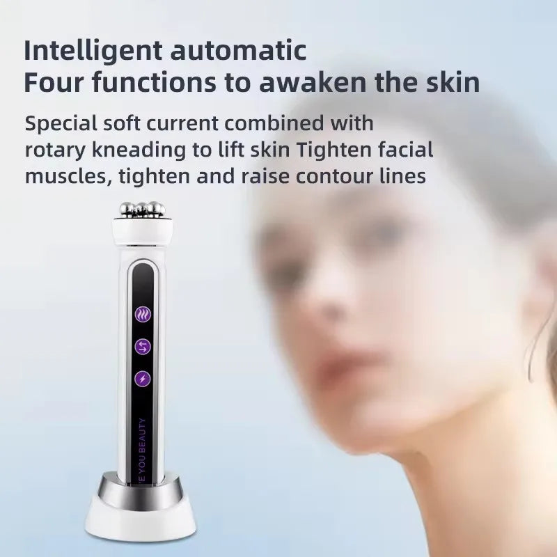 3in1 RF Heating EMS Facial 360° Roller Massager for FIne Lines
Lifting Skin Rejuvenation Skin Firm Microcurrent Beauty Machine