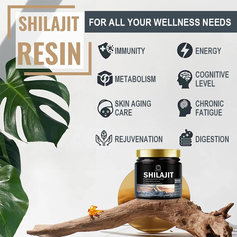 60g 100% Himalaya Pure Shilajit Resin Original Mineral Health Supplement
Non-GMO Brain Memory Cognitive Energy Health