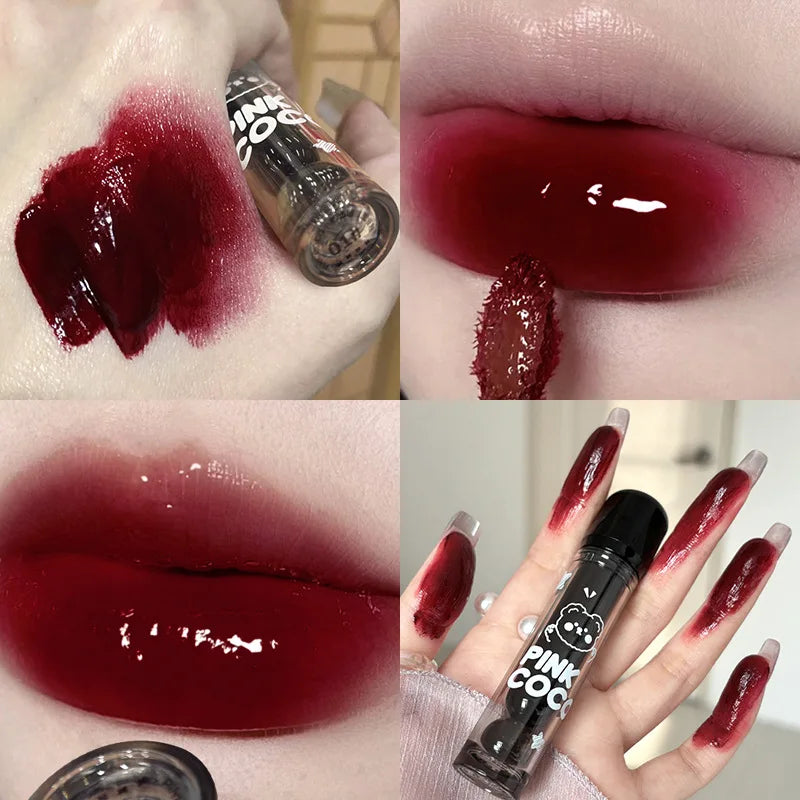 Lip gloss Black Mirror Glass Water Light Clear Lip Glaze