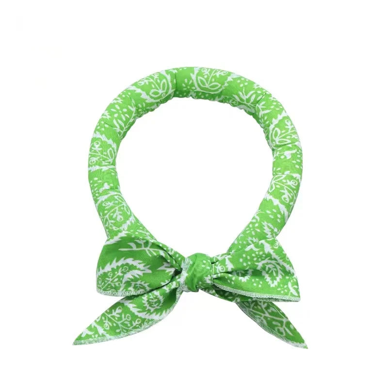 Colors Neck Cooler Scarf Body Cold Cooling Neck Cooler Necktie Headband Neck cooling bandanas for dogs Small dog collar Opawz