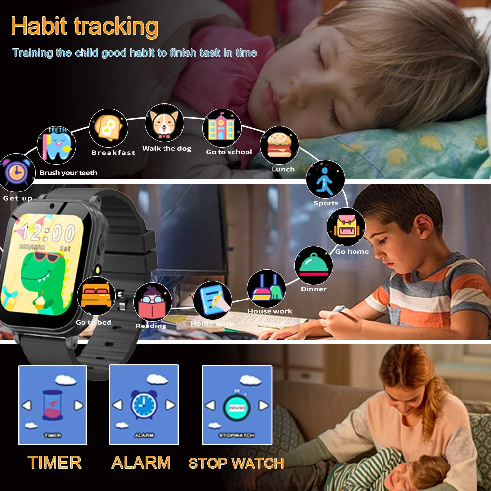 Smart Watch Kids with Puzzle games 300000 pix Camera
Video MP3 music playback for children aged 3 to 12