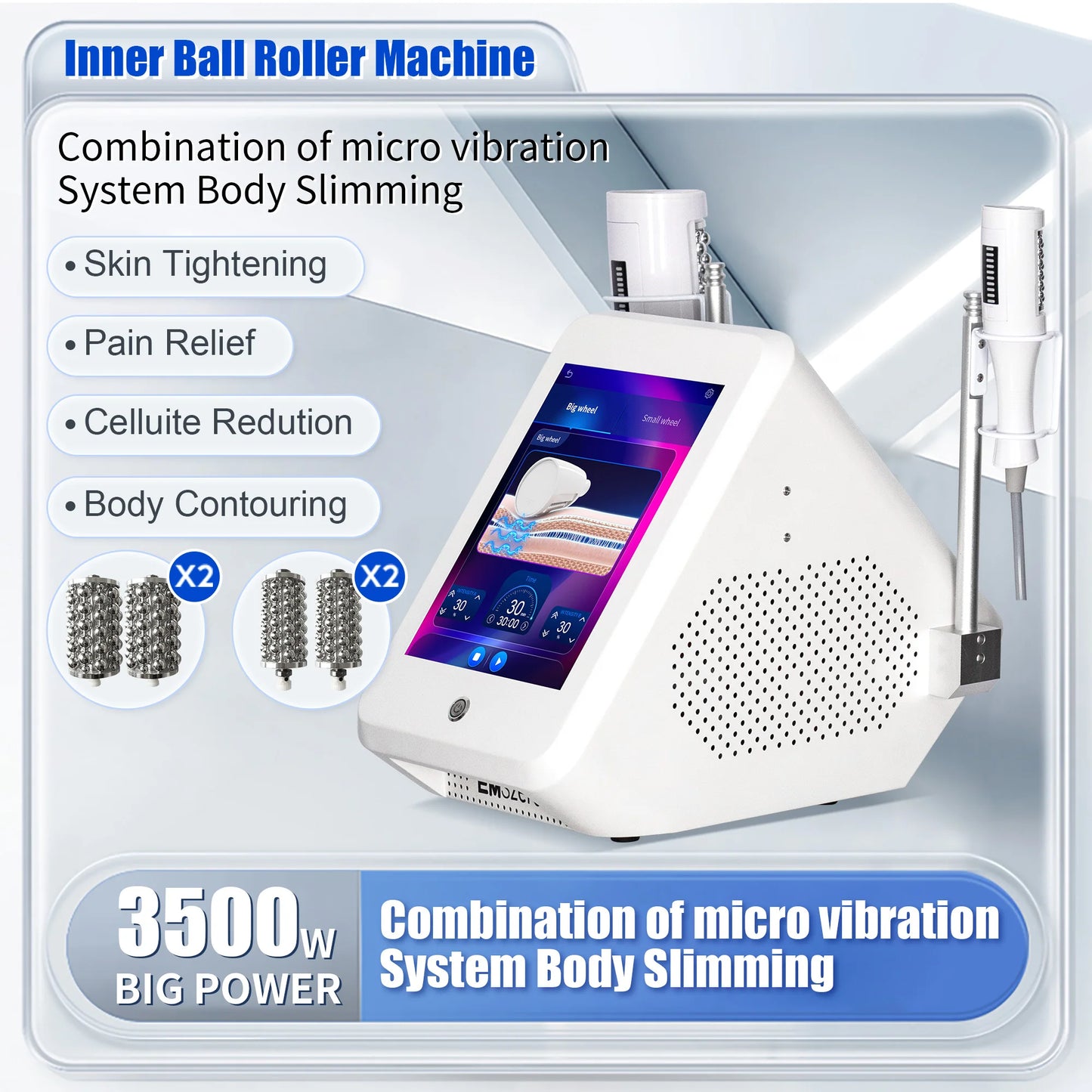 2 IN 1 EMSzero NEW Muscle Relaxation Fat Removal Cellulite
5D Massage Roller Electromagnetic Muscle Building Training for Salon
Fat Removal, Cellulite Removal, Body Sculpting