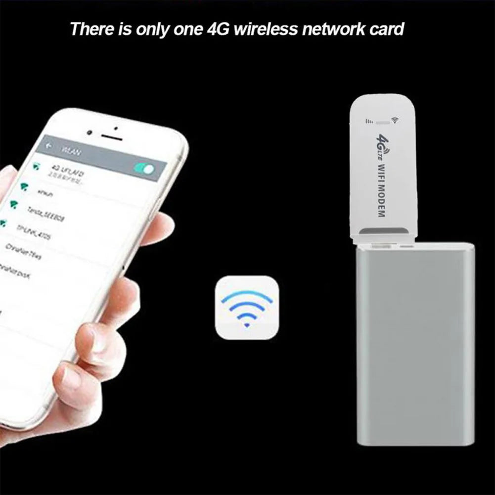 4G Wireless LTE WiFi Router
4G SIM Card Portable
150Mbps USB Modem Pocket Hotspot
Dongle Mobile Broadband for Home Office WiFi