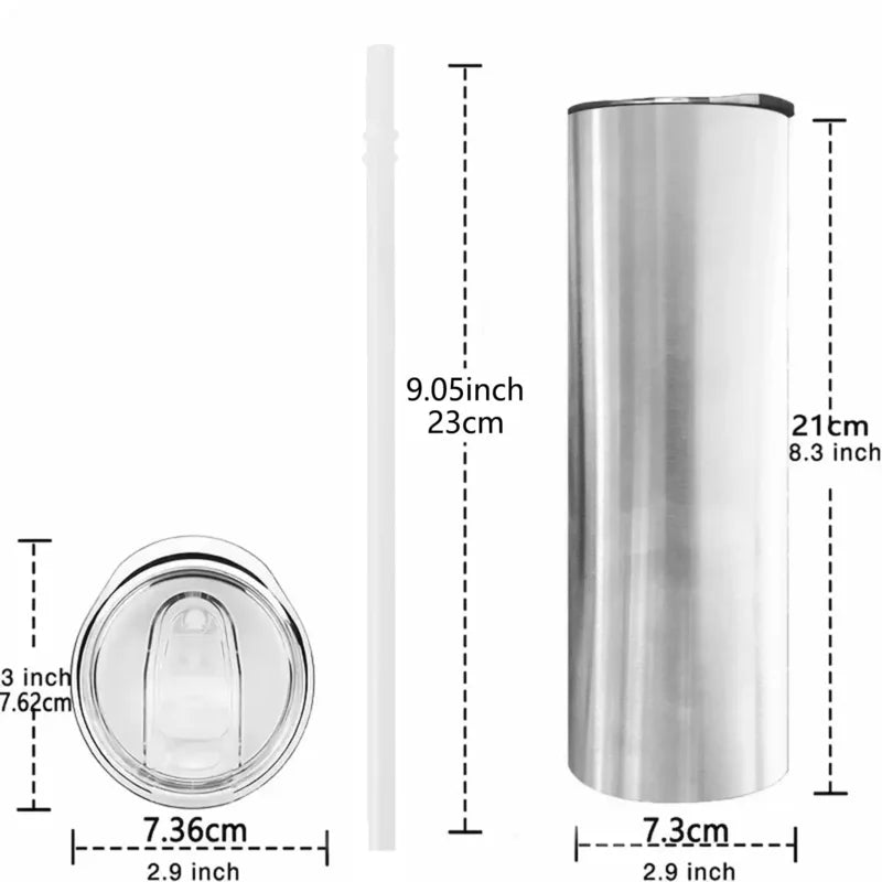 1pc 20oz With God All Things Are Possible Tumbler With Lid And Straw Christian Insulated