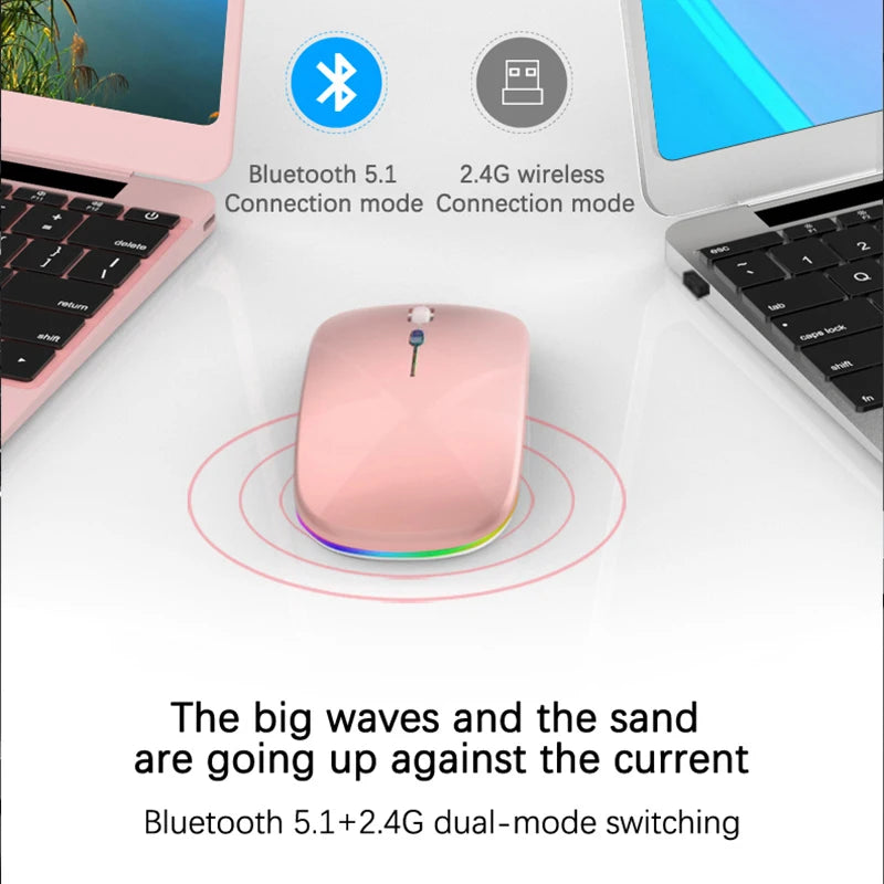 Wireless Bluetooth Mouse
Rechargeable Mice Wireless Computer Mouse
LED Backlit Ergonomic Gaming Mouse for Laptop PC 3600DPI