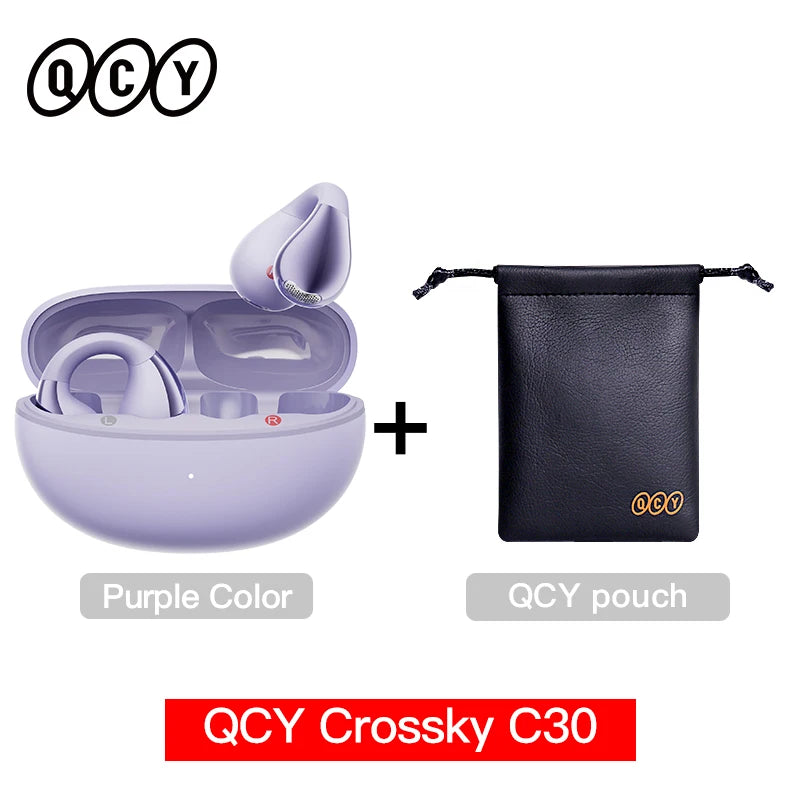 QCY Crossky C30 Wireless Earphones Bluetooth 5.4
Ear clip TWS Sports Earbuds Open Ear Earclip Dual-Connection Headphone