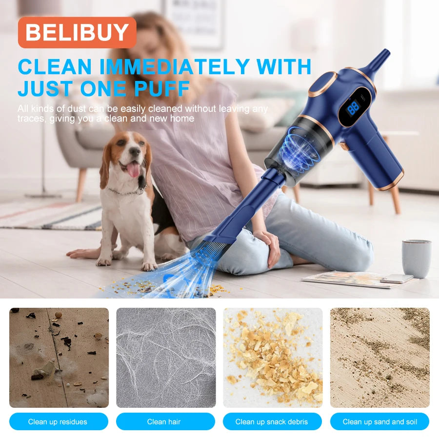 Wireless Car Vacuum Cleaner Home Appliance Sofa Office
High-Power Household Cleaning Machine Mini Vacuum Carpet Cleaner