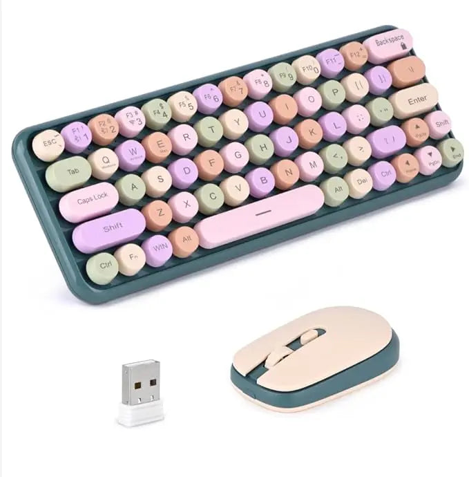 2.4G Wireless Keyboard & Mouse Combo
Portable 60 Small Typewriter Keyboard
Office PC Computer Laptop Desktop Windows