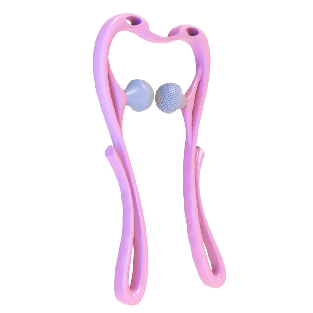 Manual Cervical Massager Clip, Hand-held Neck Shoulder
Shiatsu Trigger Point Massager Roller for Body Relaxation Beauty Health