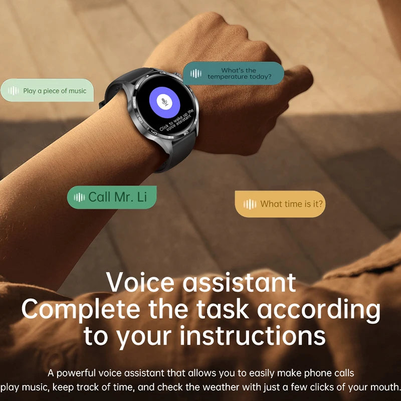 New Men's Smart 5.0 Bluetooth GPS Function, Heart Rate Health Monitoring
1.53-inch Smart Watch, Activity, Ste[, & Distance Tracker