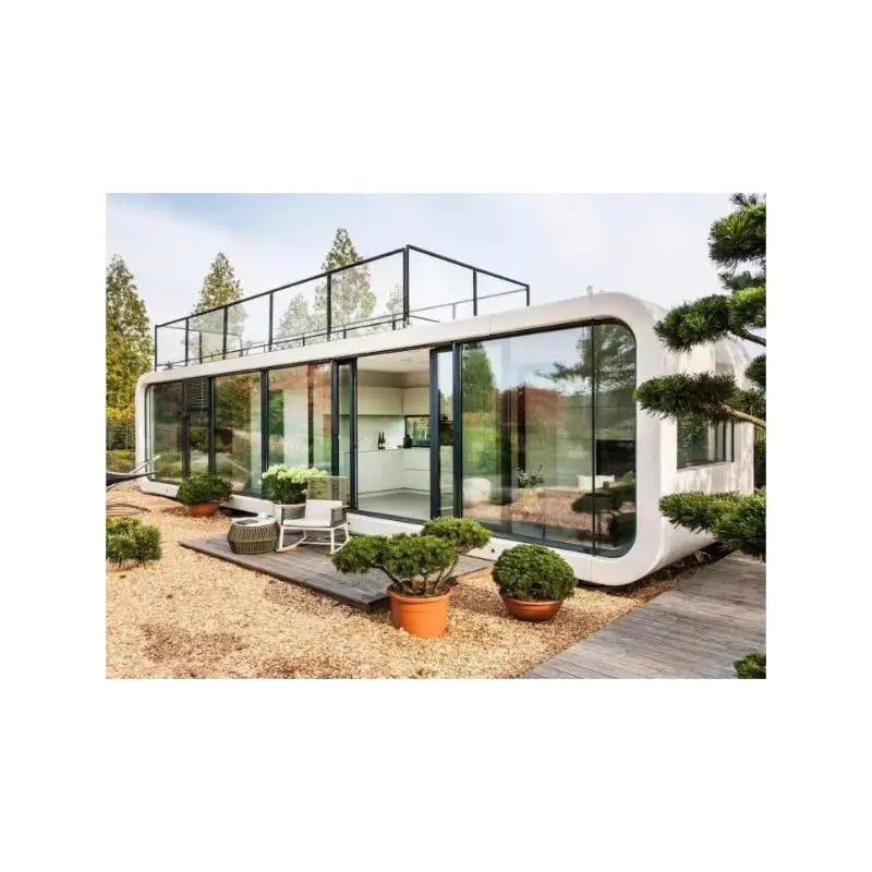 20ft 40ft Outdoor Hotel Modern Extendable Popular Prefab House
Tiny House Mobile Office Apple Cabin