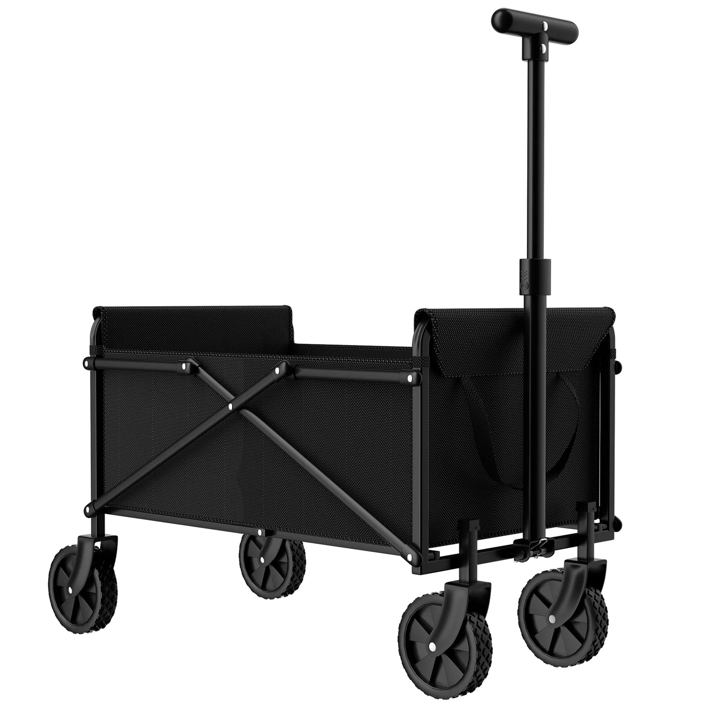 Black Small Handcart Outdoor Garden Folding Cart
Collapsible Utility Shopping Cart Wagon Portable Picnic Beach Trolley Cart