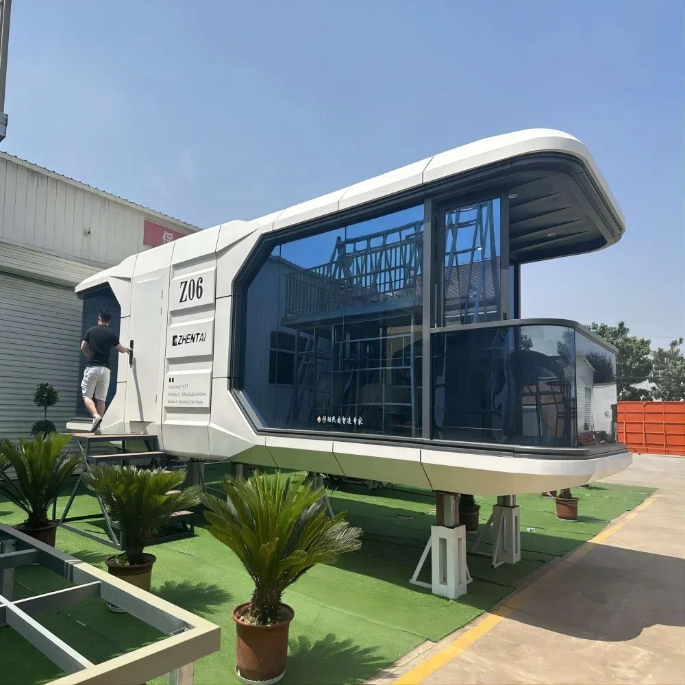 smart home Factory Direct Custom Luxury Prefab House
Resort Camping tiny house prefabricated home space capsule outdoor