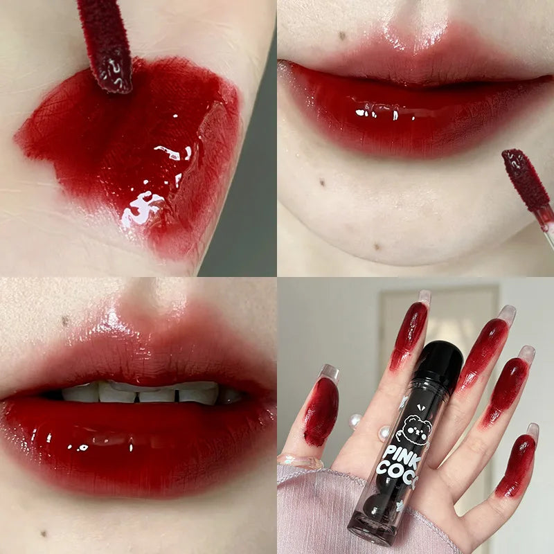 Lip gloss Black Mirror Glass Water Light Clear Lip Glaze