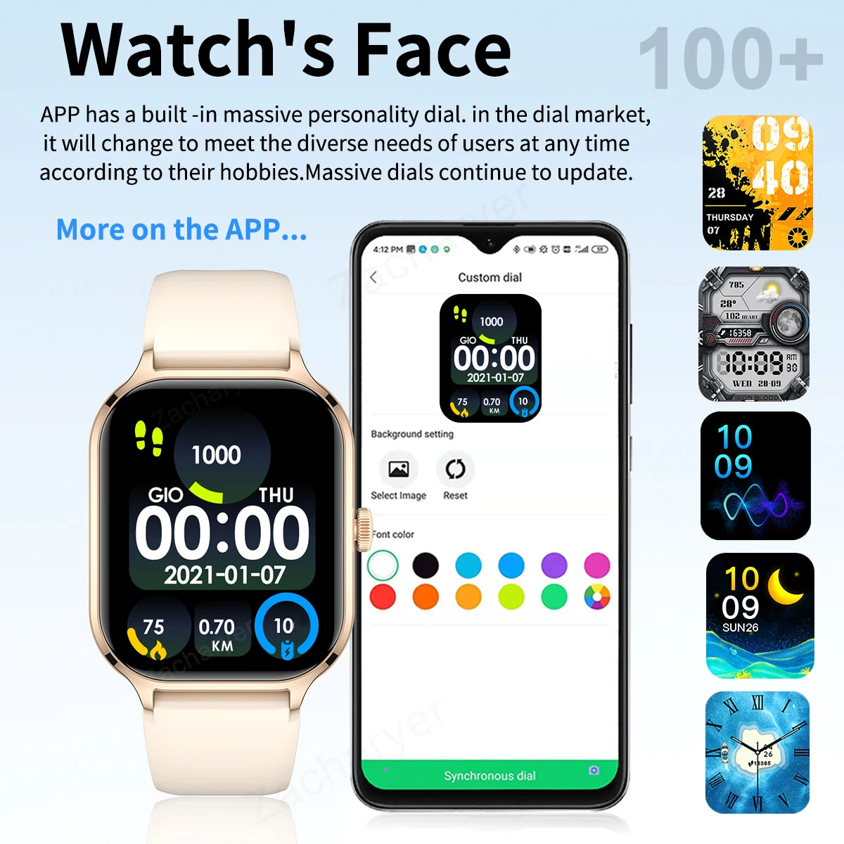 2025 Smart Watch, Wireless Dialing,
Multiple Sport Modes, Various App Notifications iPhone/Android