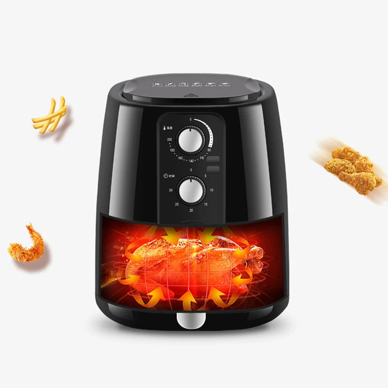 5.5L Air Fryer Household Large Capacity Electric Fryer
Smart Multi-function Oven Kitchen Baked Egg Tart/Roast Chicken