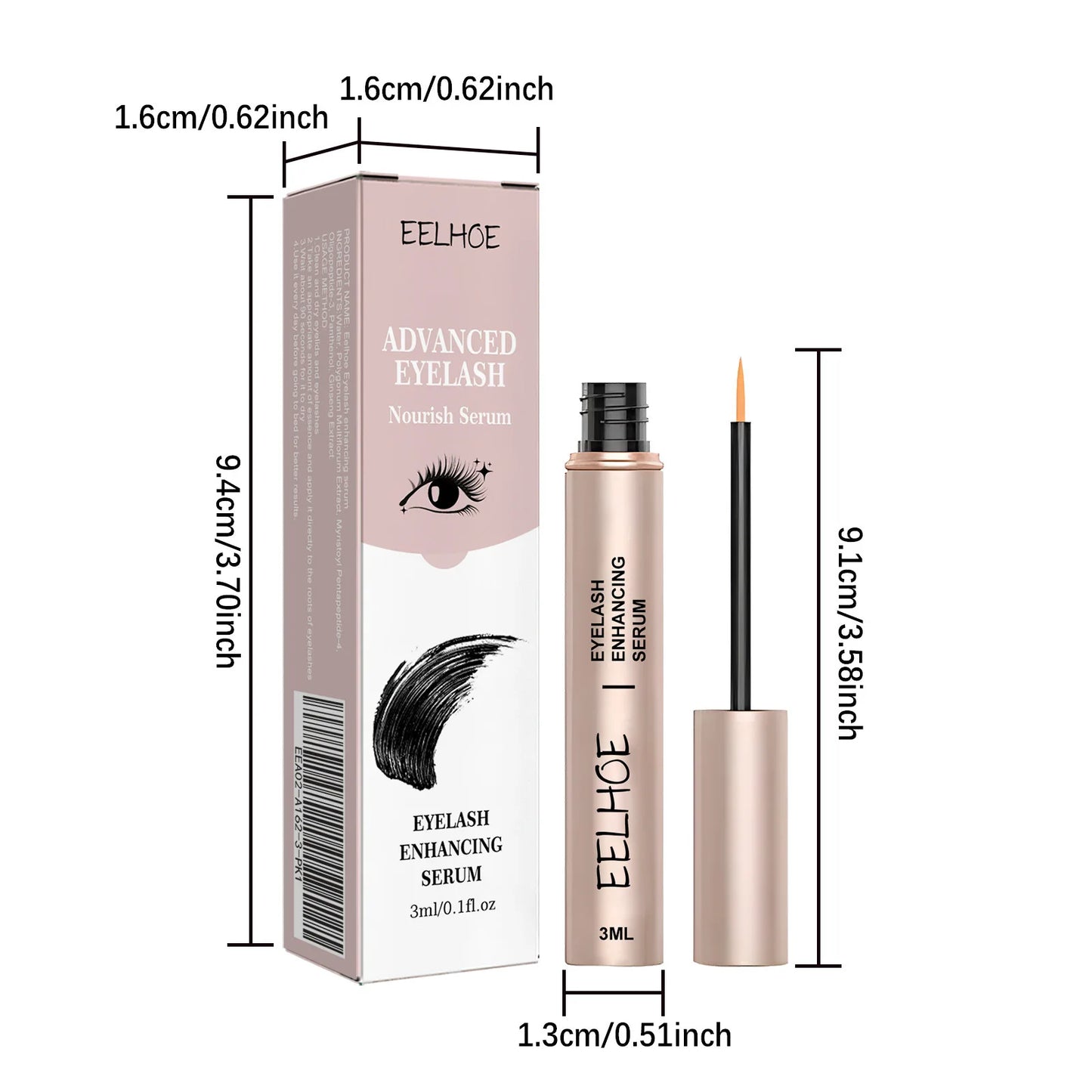 3ml Eyelash Growth Serum Curl Lengthening Makeup Enhancer  Thicken Eyelash Serum