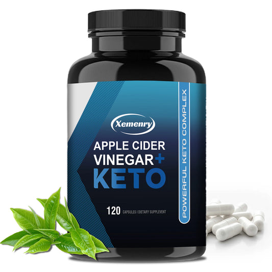 Apple Cider Vinegar + Keto 
- Weight Management, Fat Burning, Detoxification, Metabolism, Appetite Suppression - 120 Capsules