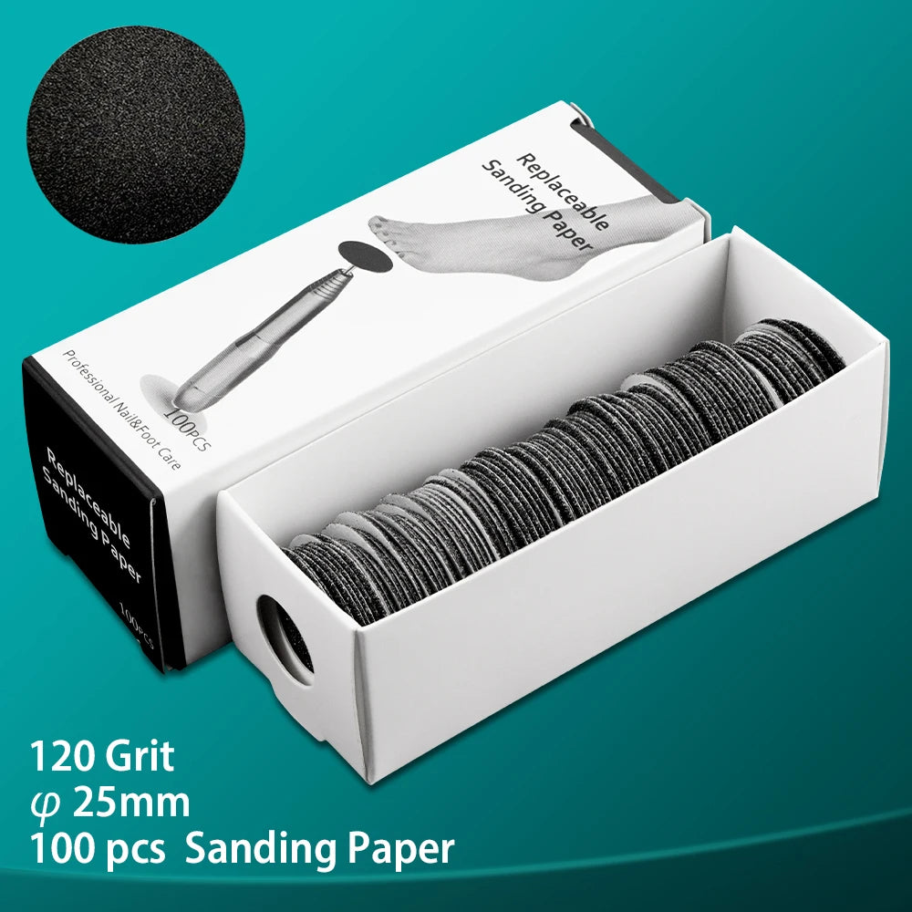 Professional Replaceable Sanding Paper 25 MM Pedicure Disc 
Foot Dead Skin Cuticle Callus Removal Foot Rasp Files Sandpaper Tools