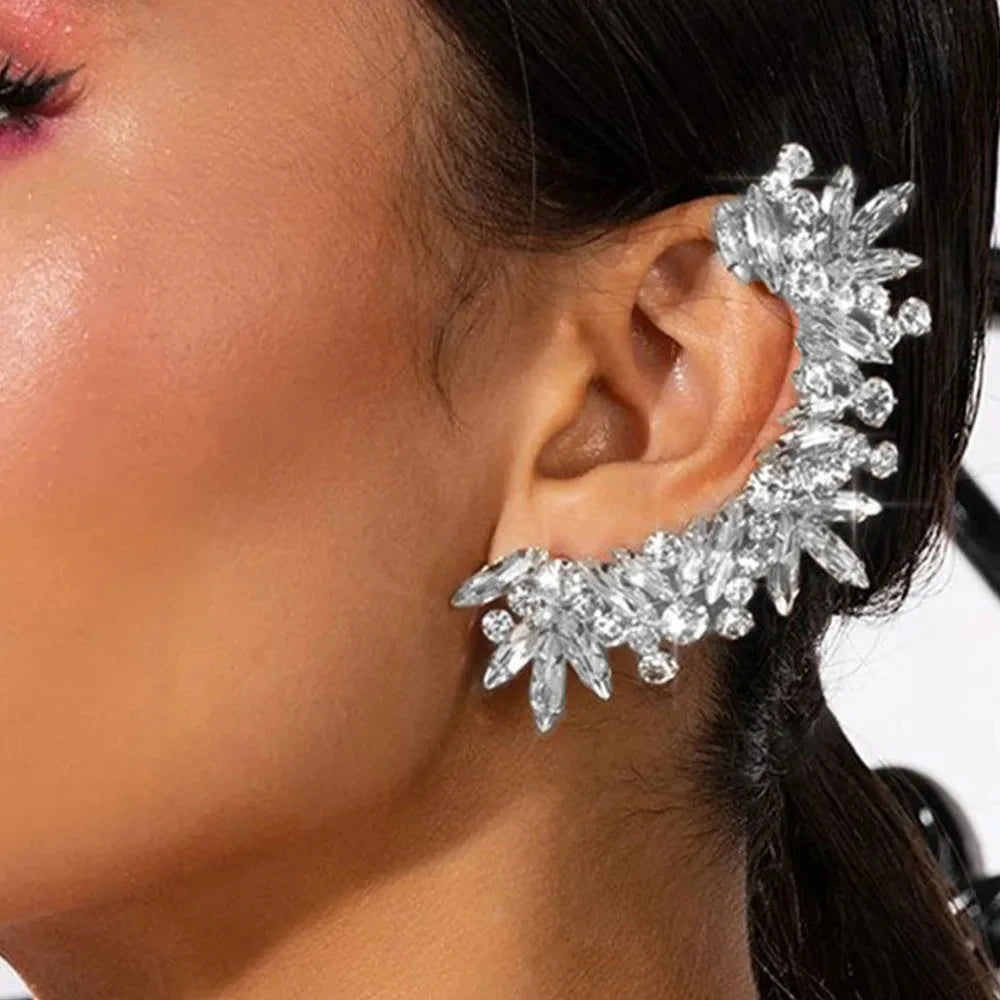 Tassel Geometric Ear Clip Earrings Ear Cuff