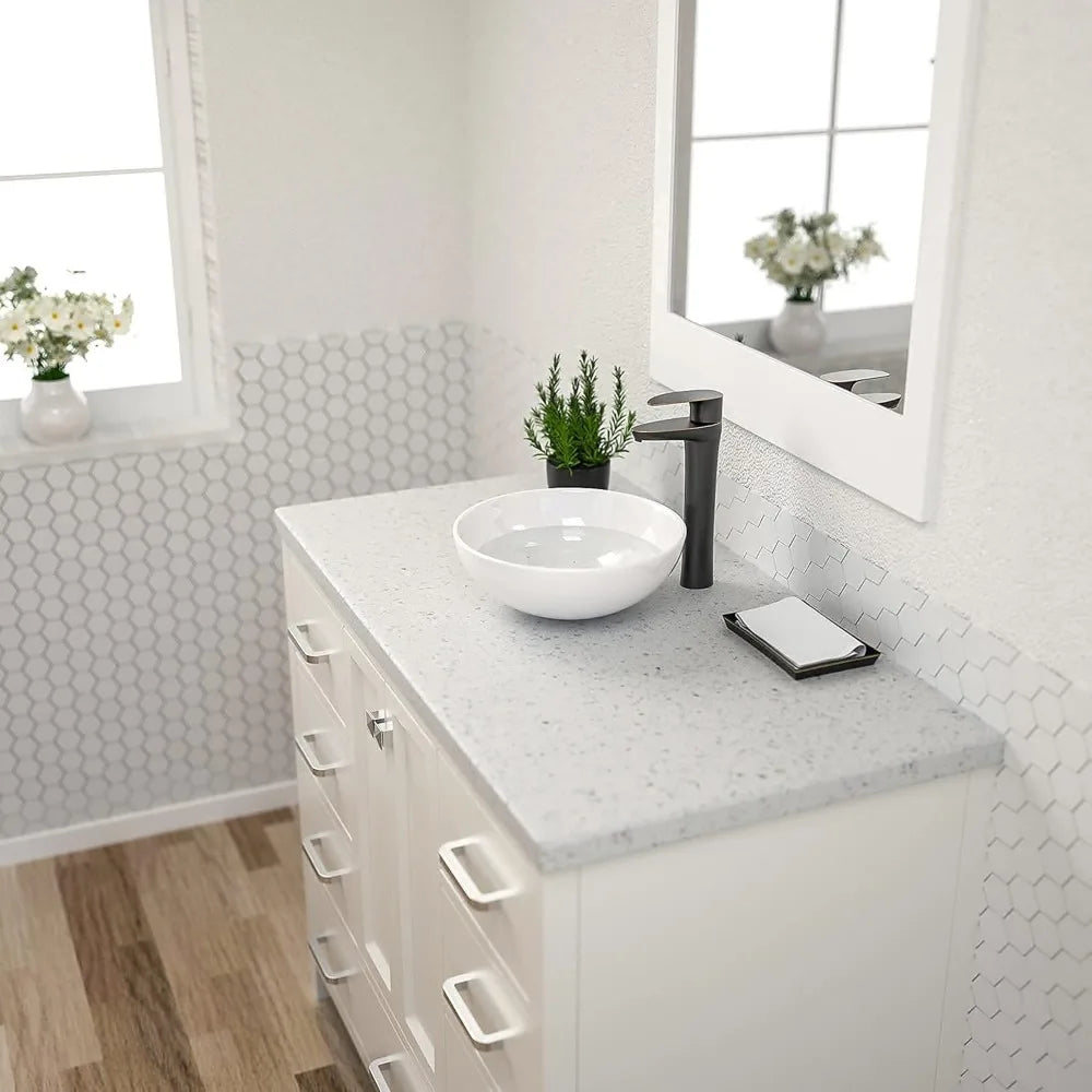 Bowl Sinks for Bathrooms     Round Small Vessel Sink 
Countertop Porcelain Round Bathroom Sink Bowl Above Counter Sink