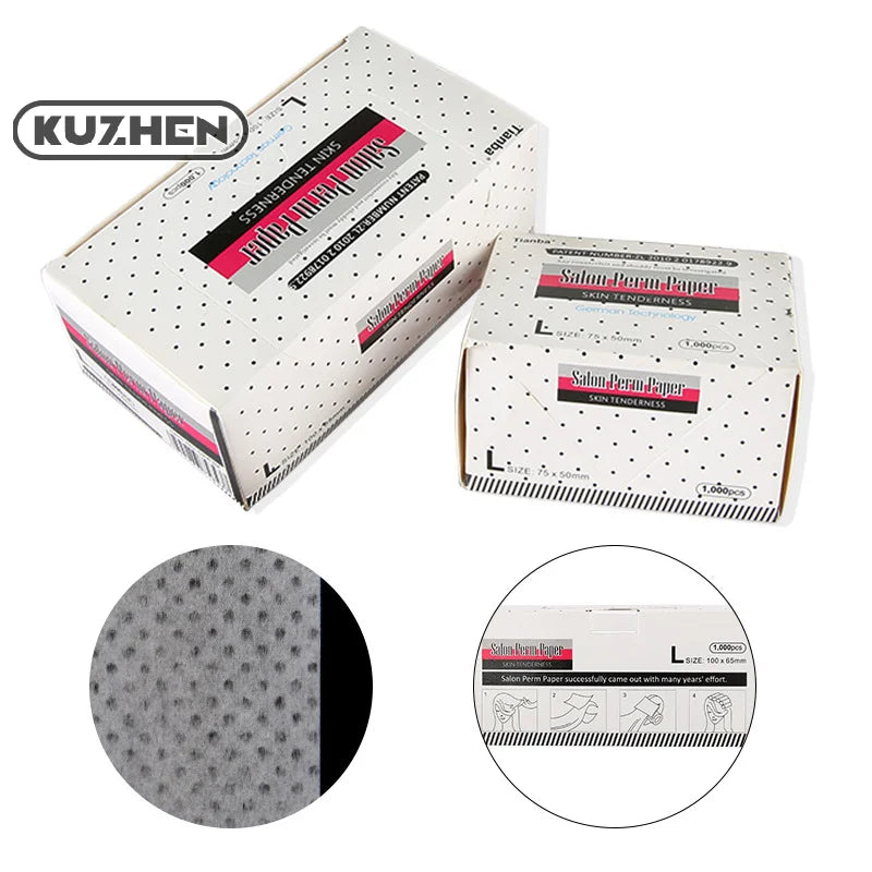 S/M/L/XL 1000 Sheets Thin Perm Papers Heat Resistant \
Blanching Papers Salon Disposable Perm Paper