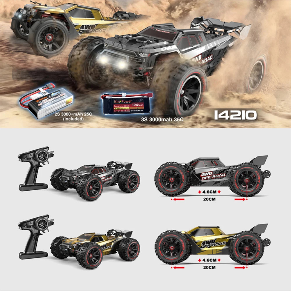 1/14 V2.0 Rc Remote Control Car  4WD Off-road Racing RC Truck Brushless