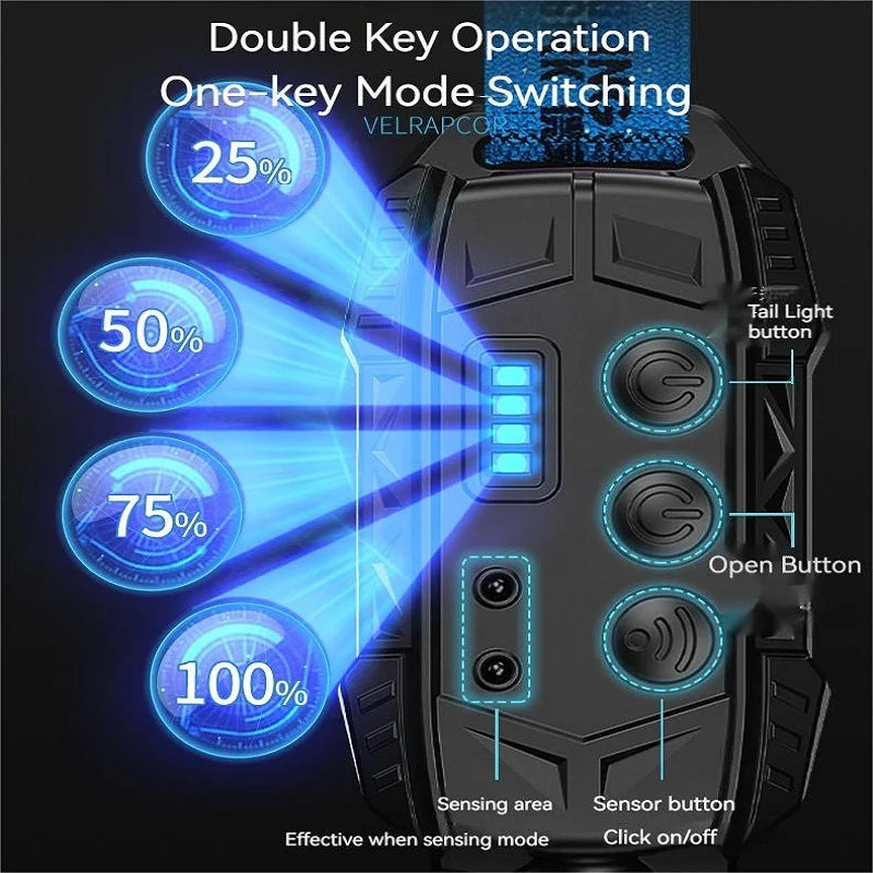 Headlight Wave Induction Lightweight Headlamp Rechargeable Waterproof