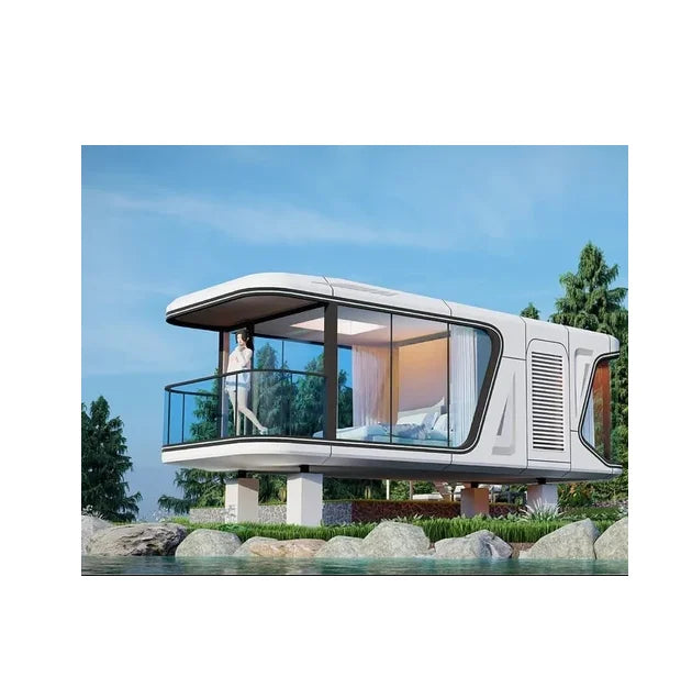 Prefabricated Luxury Hotel Modern Space Capsule Style 
Camping House Tiny House Outdoor Mobile Capsule House
