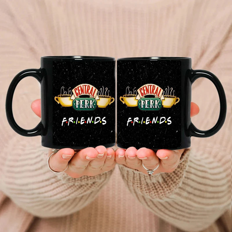 Personalized Name Mug Central Perk Design   Custom Tea Cup Black Milk Beer Mugs Lovers Friends Gifts Dropshipping