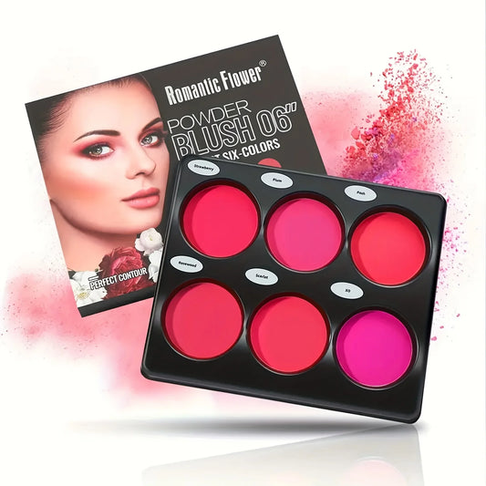 6-color blush palette, natural-toned eye shadow palette, and matte blush palette. 
Light and breathable, suitable for cheek and e