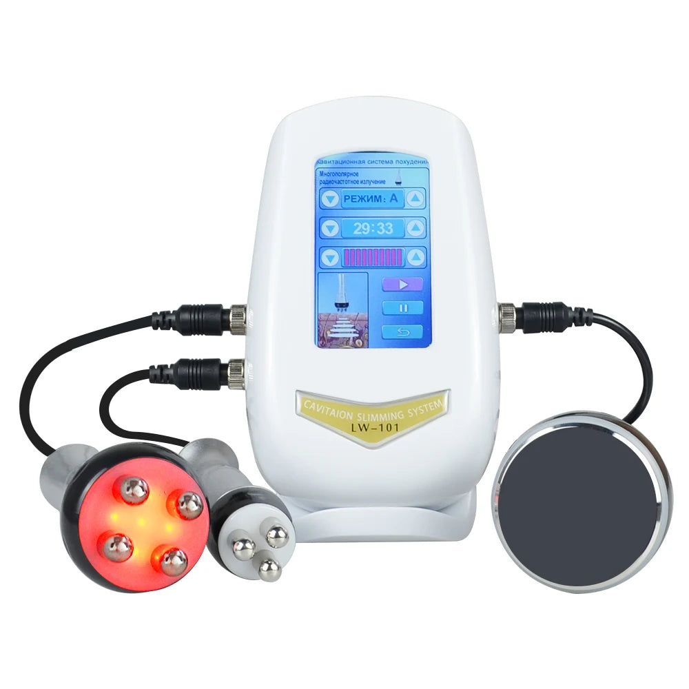 3 In 1 Beauty Body Slimming Massager Cavitation Machine Multi-Functional Device 
Face Body Tightening Lifting Spa Skincare Tool