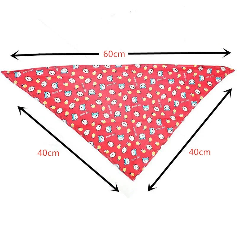 30/50 Pcs Dog Bandana Small Middle Large Dog Bibs Scarf 
Cotton Adjustable Pet Puppy Kerchief Dog Accessories Pet Supplies Ropa