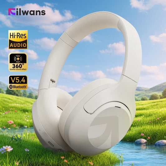 H Zero pro -50dB ANC Headphones Hi-Res AUDIO Wireless Bluetooth 5.4 5 Microphone Headset 3.5mm PC Gamer Earphones