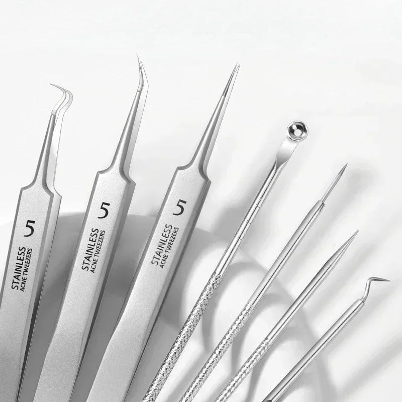 Pimples Blackhead Clip Tweezers Special Blackhead Remove r Acne Needle Tool