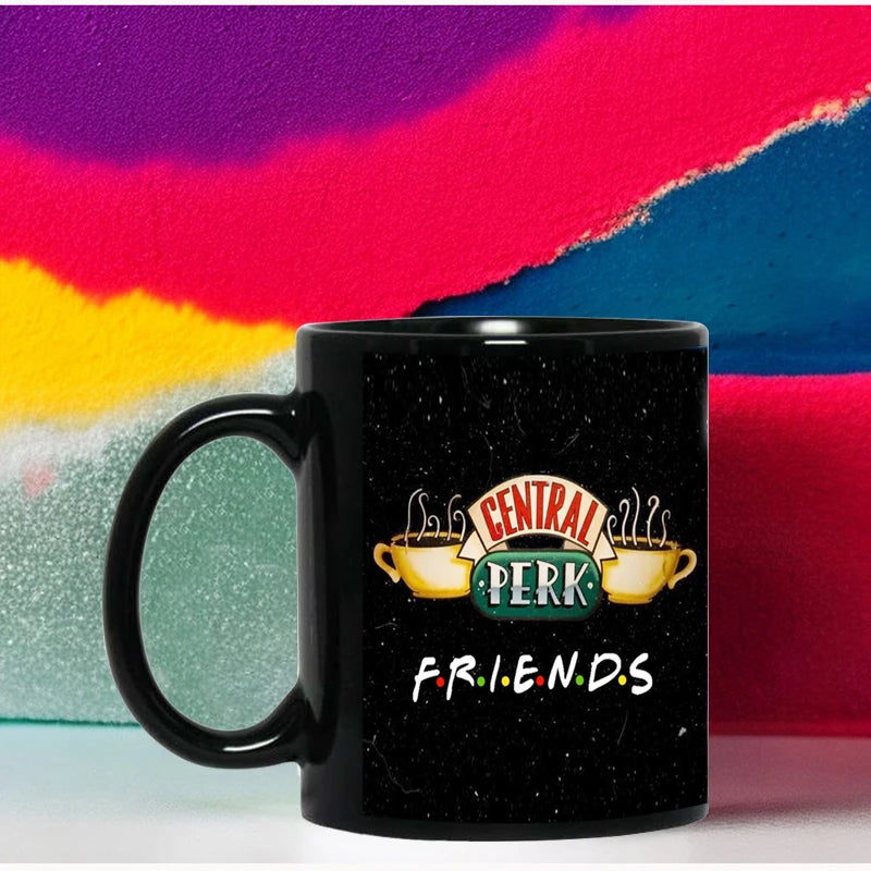 Personalized Name Mug Central Perk Design   Custom Tea Cup Black Milk Beer Mugs Lovers Friends Gifts Dropshipping