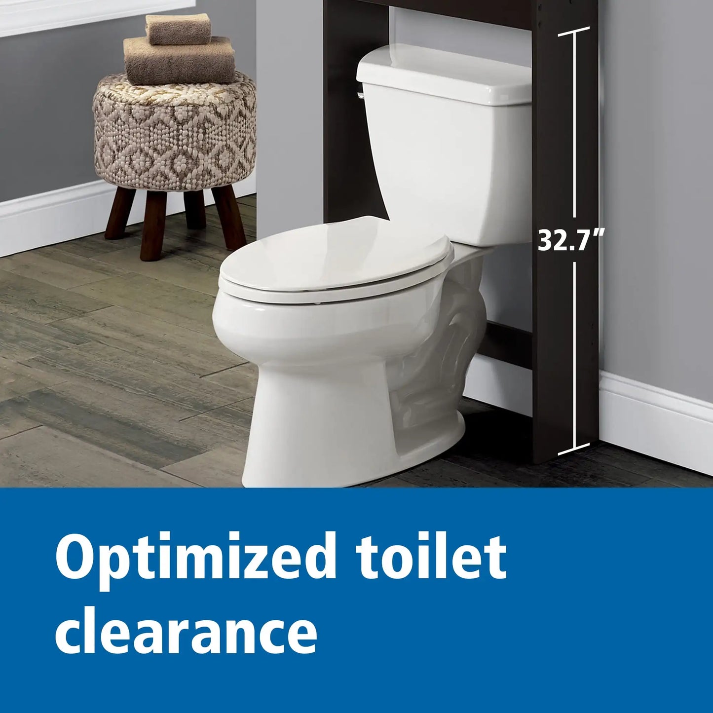 Bathroom cabinet，Over-The-Toilet Bathroom Space Saver Storage Cabinet, 3 layer