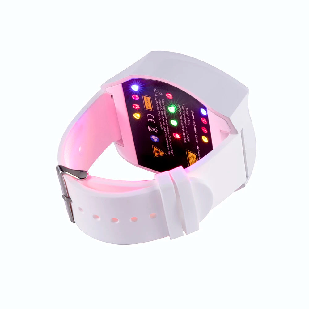 High-tech Laser Therapy W high blood hypertension Laser Machine for Blood Vessel Blockage
4 Colors 12 Diodes Watch, Diabetes, Stimulates Collagen Growth