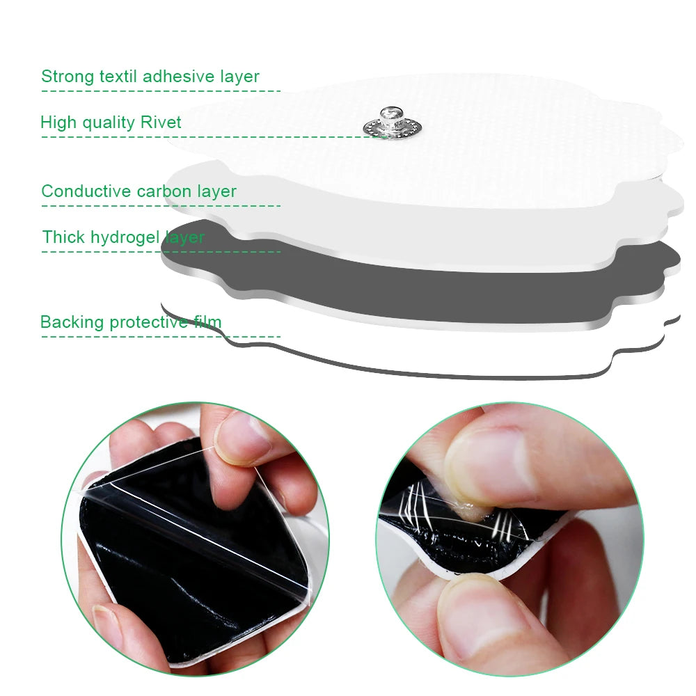 10/20Pcs High Quality Nerve Stimulator Silicone Gel Electrode Pads
 for Tens Electrodes Digital Therapy Machine Body Massage Tool