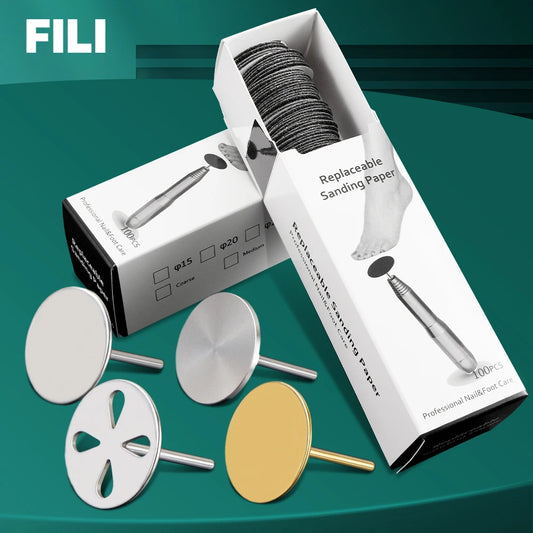 Professional Replaceable Sanding Paper 25 MM Pedicure Disc 
Foot Dead Skin Cuticle Callus Removal Foot Rasp Files Sandpaper Tools