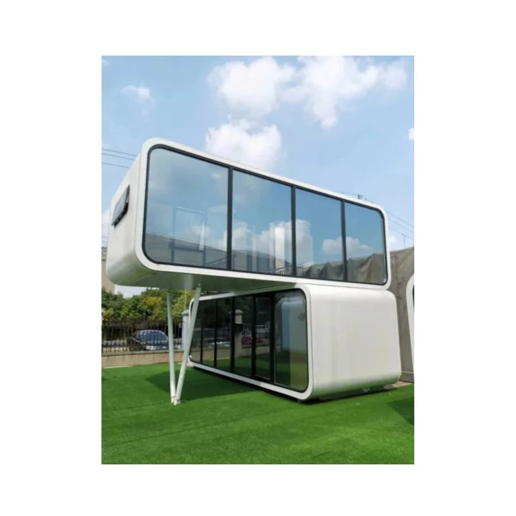 20ft 40ft Outdoor Hotel Modern Extendable Popular Prefab House 
Tiny House Mobile Office Apple Cabin