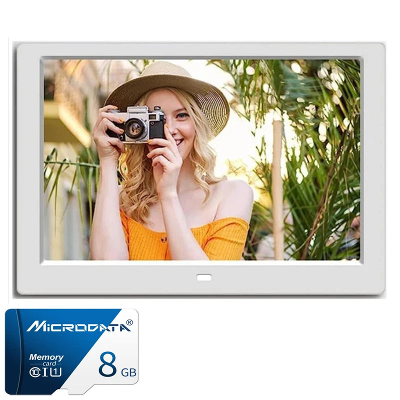 10 Inch Digital Photo Frame with 1280x800 IPS 
Screen Digital Picture Frame with 1080P Video Music Slideshow