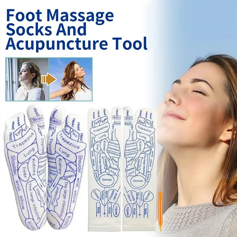 Foot Acupressure Socks Physiotherapy  Reflexology Socks