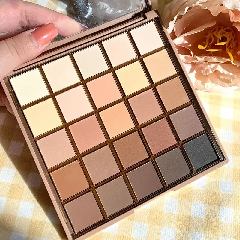 Cool Low Saturation 25 Color Eyeshadow Plate 2024 New Pearl Matte Color