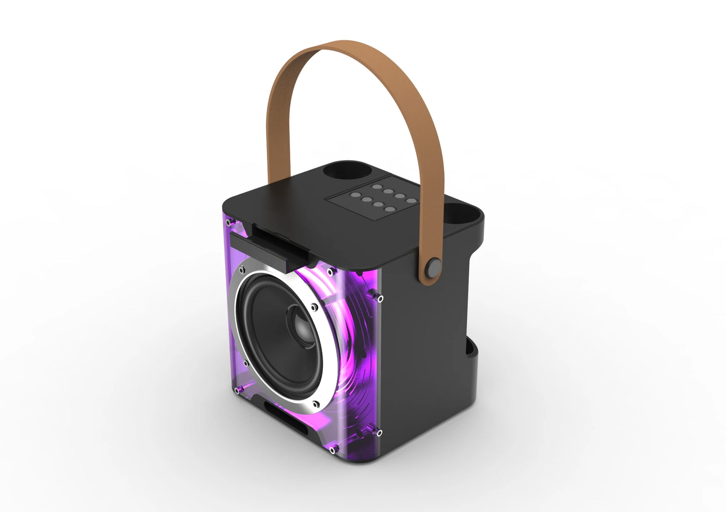 High Power Karaoke Bluetooth Speaker RGB Light 360 Stereo Surround Subwoofer  Wireless Microphone