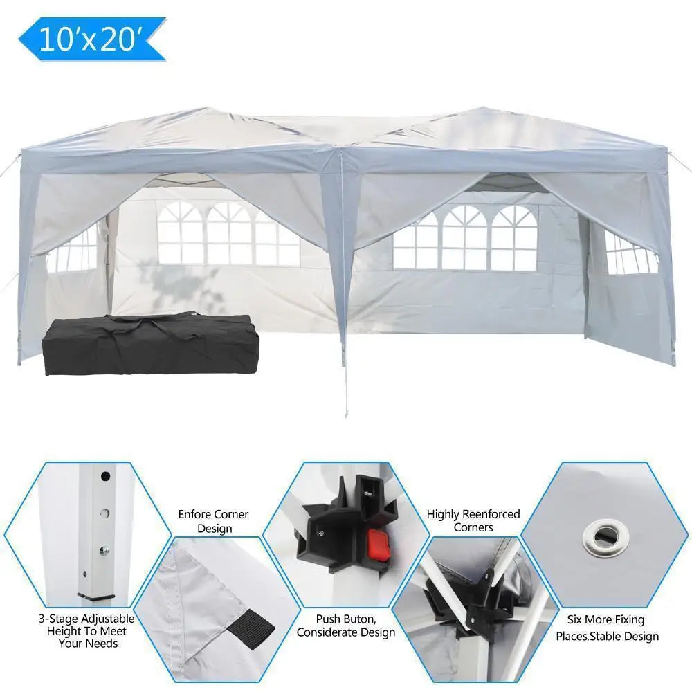 10 x20 EZ Pop UP Wedding Party Tent Waterproof Gazebo Canopy Heavy Duty Outdoor