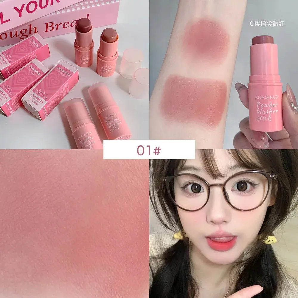 Velvet Matte Smooth Blush Stick Long-lasting 
Low Saturation Natural Makeup Effect