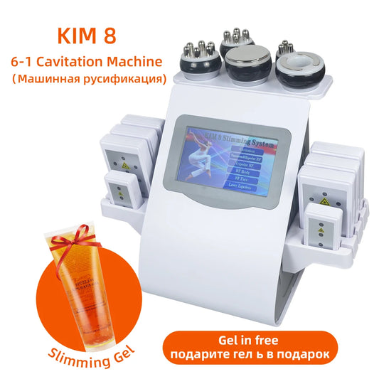 Ultrasonic 40K Cavitation Machine Vacuum Weight Loss Body Slimming Device
 Anti-cellulite Fat Burner Cellulite Massage Equipment